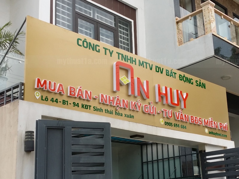 Mẫu bảng hiệu bất động sản đẹp giá siêu rẻ - Phan Thiết Bình Thuận