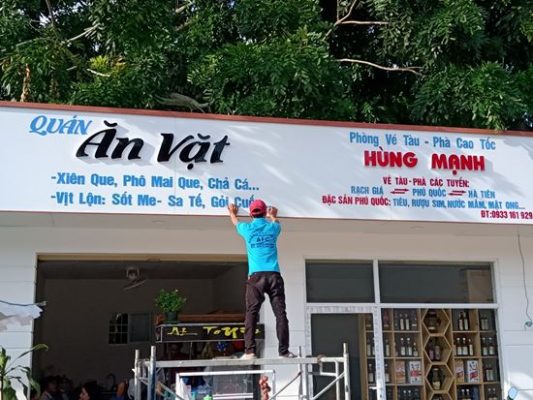 Làm bảng hiệu nhà hàng, quán ăn - Quảng cáo Phan Thiết, Bình Thuận