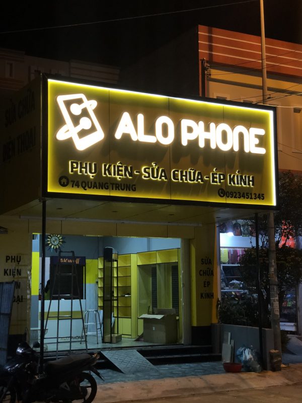 Làm bảng hiệu mua bán sửa chữa điện thoại - Phan Thiết Bình Thuận